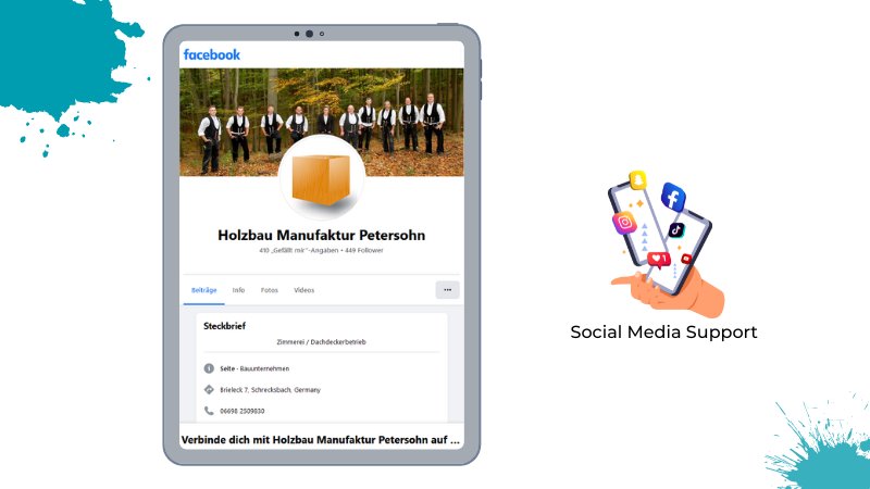 Social Media Support – Holzbau Petersohn