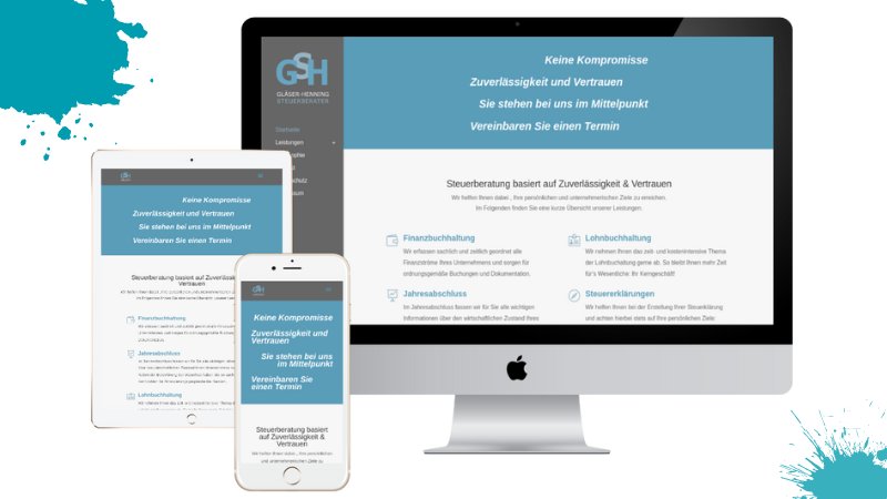 WordPress Visitenkarten-Website – Steuerberater GSH
